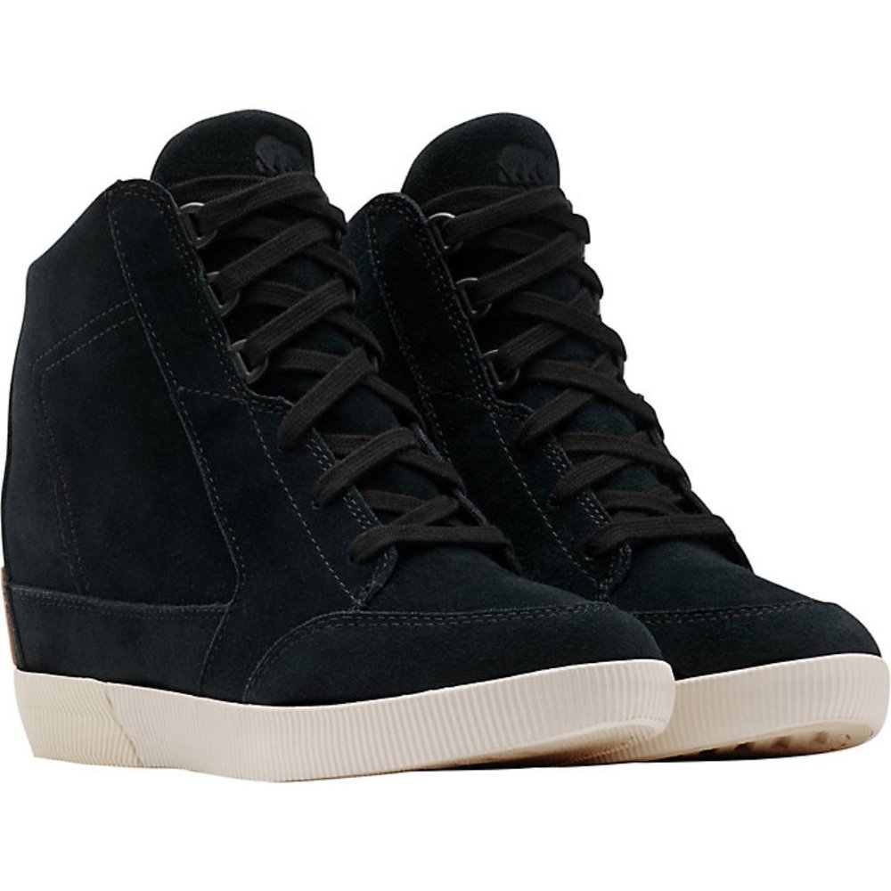 Sorel Out N About Black Waterproof Wedges Sneakers Shoes Boot Bootie